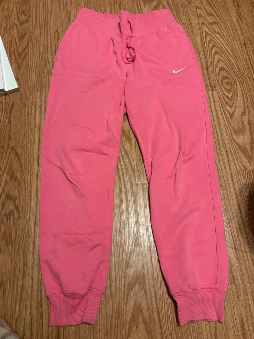 Nike Pink Crop Fleece Jogger Pants